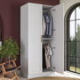 Hanah Home Armario Blanco con Estanterías
